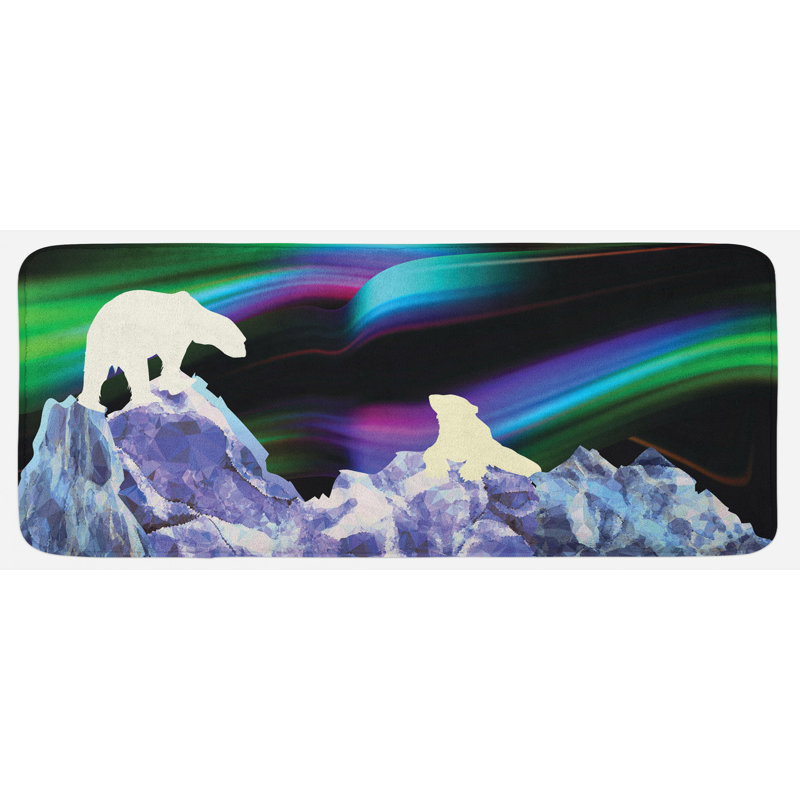 Tapis de cuisine ours polaire