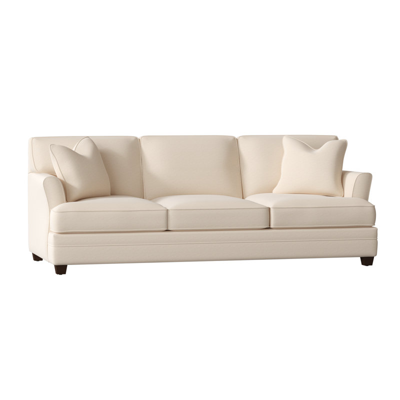 Harriss Upholstered 91'' Sofa, Bayou Natural Canvas