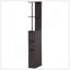 Armoire de rangement de salle de bain haute HOMcom de 54 po, tour à linge autoportante avec tablette à 2 niveaux et tiroirs, organisateur de plancher étroit, brun-129202818