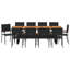 10 - Person Patio Dining Set with Rectangular Table