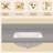  54" x 22" Solid Surface Engineered Stone Bathroom Vanity Top with Integrated Sink Faux Stone Countertop with 4 inch Backsplash for Mordern Barthoom in Gray Speckled Marble