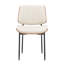 Contemporary Kitchen & Dining Chair with Walnut Bentwood Frame and Padded Faux Leather Seat-1866037680