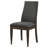 Ibo Upholstered Dining Side Chair Dark Walnut