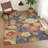 Machine Washable Indoor/Outdoor Matteson ACN2293 Floral Rug-1205797860