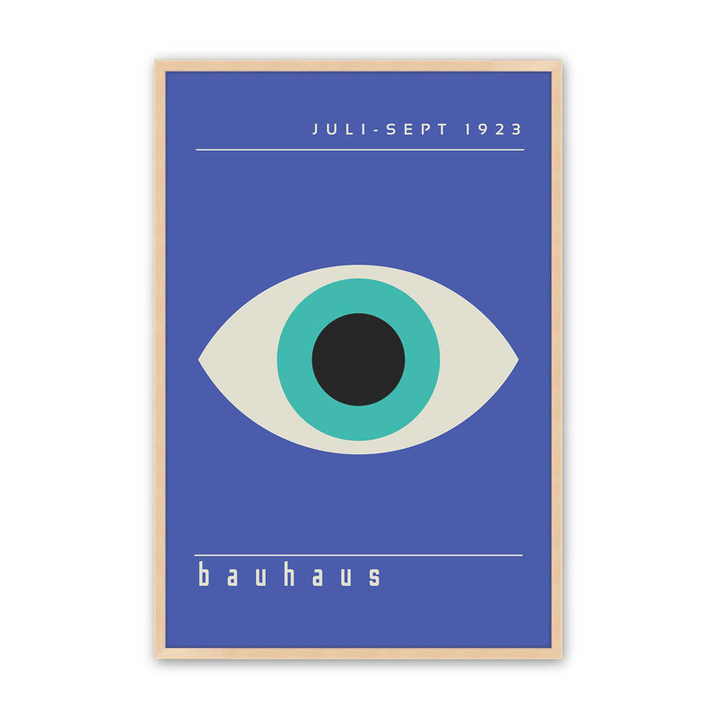 Imprimé The Bauhaus, H 25 po x l 19 po, Érable brut