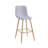 Corrigan Studio® Eila Bar Stools Set Of 2, Fabric Upholstery, Metal Legs-168716827