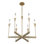 Lilium Chandelier - 6-Light - Dark Smoke