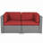 Rister 59'' Wide Wicker with Cushions-1535410288