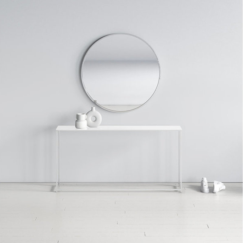 Console Pangea Home Weidler Miley, H 27,5 po x l 56 po x P 10 po, Blanc