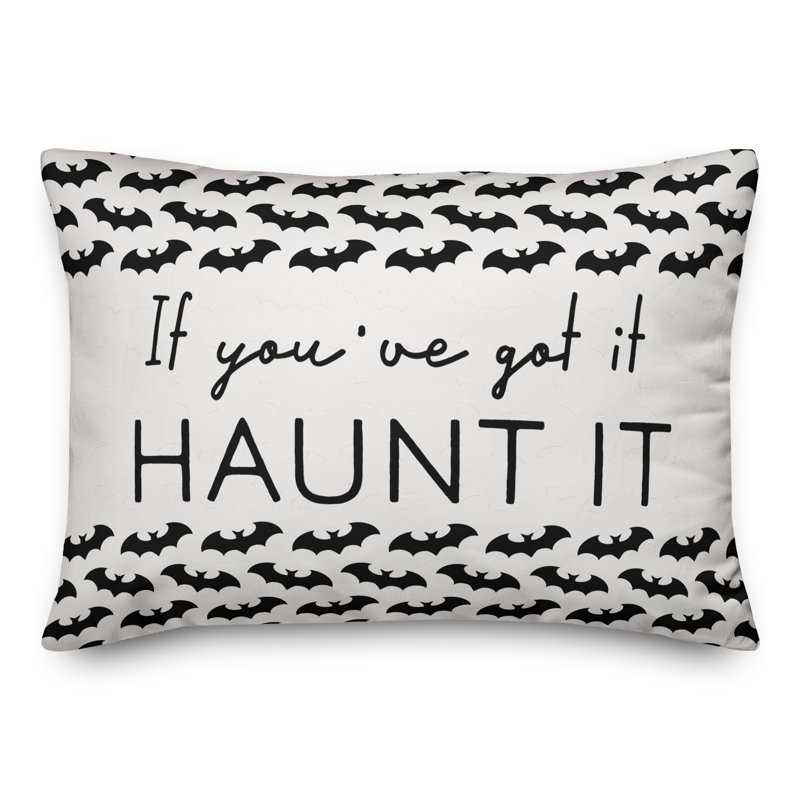 Bat Border Rectangular Pillow Cover & Insert