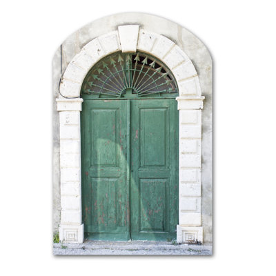 Old European Vintage Door - Vintage Metal Wall Sculpture - Arch Shape