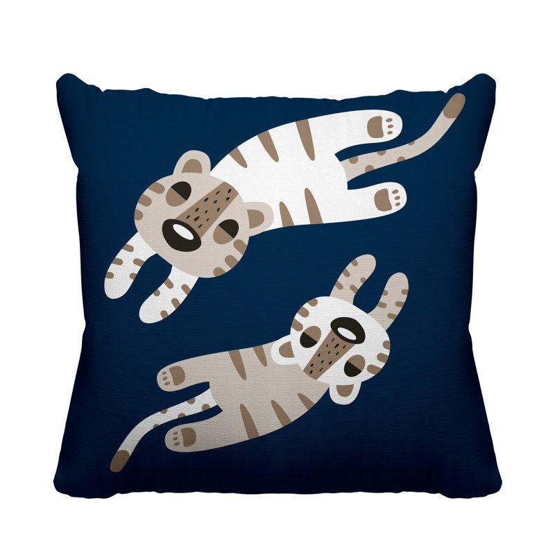 Coussin Jiba, L 19 po x H 19 po, Bleu marine