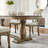 Extendable Oval Wooden Dining Table-107245888
