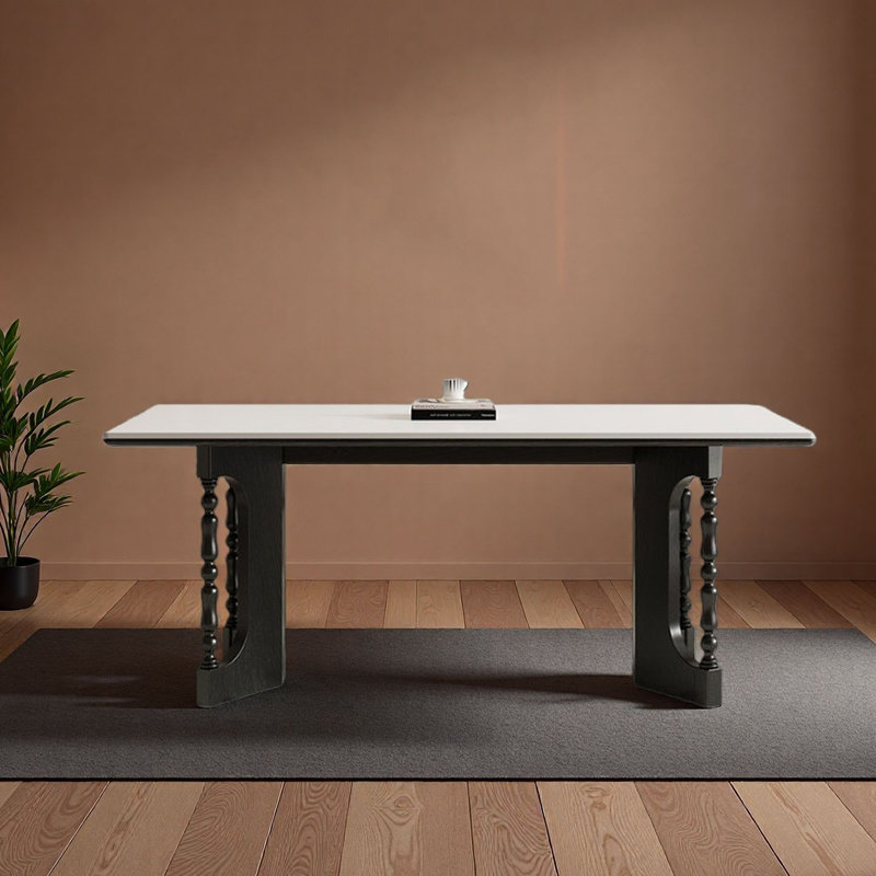 Table de salle à manger French Cream, H 29,5 po x L 70,9 po x l 35,4 po