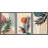 Unique Tropical Jungle Leaf Mid Century Modern Boho Framed Pictures Canvas 3 Pieces Print Wall Art-73721005-73721004