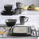 Gibson Elite 16 Piece Glazed Dinnerware Set With Plates, Bowls, & Mugs (3 Pack)