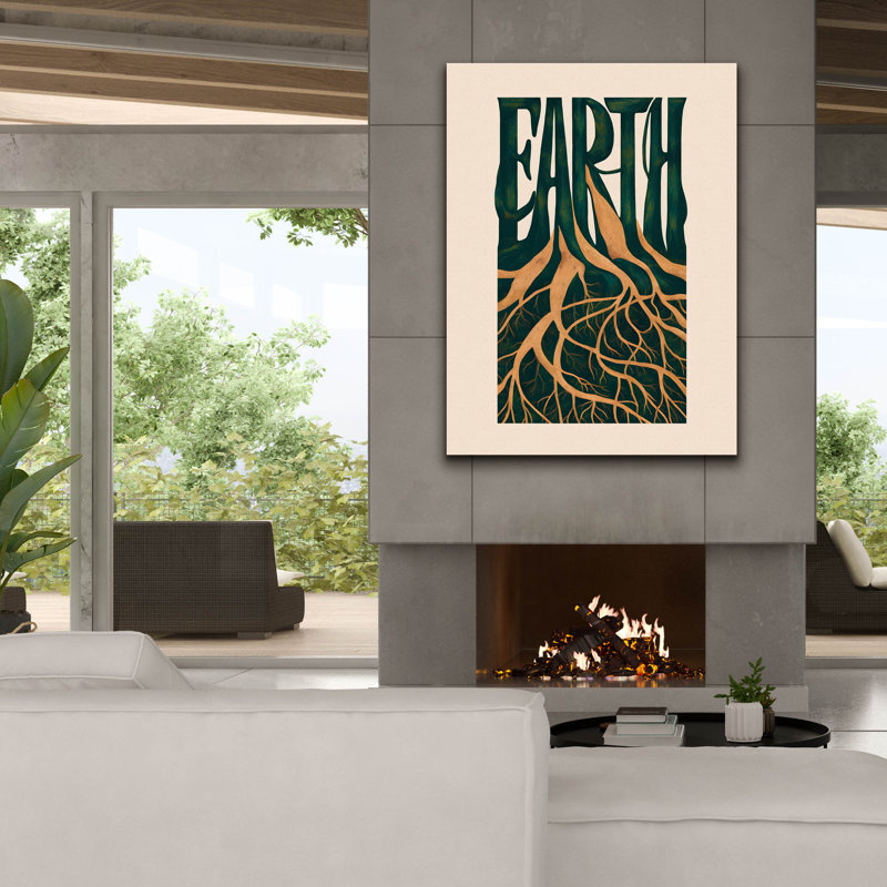 Epic Graffiti 'Earth' by Andreas Magnusson Canvas Wall Art, 54" H x 40" W x 1.5" D