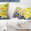 Coussin lombaire floral lily painting aquarelle