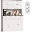 Armoire de rangement pour garde-manger avec station de charge, fabrication en bois d'ingénierie, H 71 po x l 47 po, 2 tiroirs et comptoir avec support à micro-ondes, rangement moderne pour la cuisine et la salle à manger-371804959