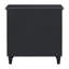 Table de chevet peinte de 28 po avec 3 tiroirs et rails coulissants, armoire de chevet simple avec poignée en métal, table d'appoint minimaliste avec pieds en caoutchouc-581939348