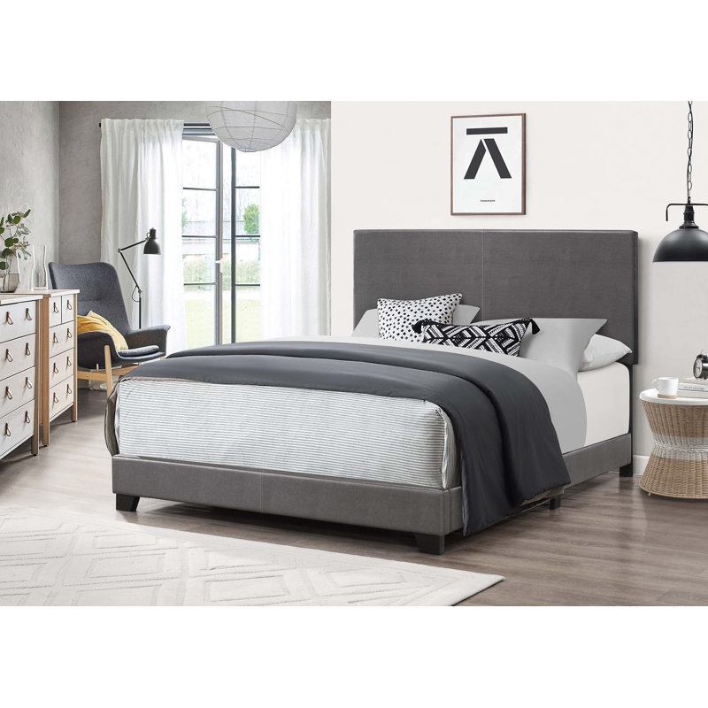 Caponi Standard Bed, Full, Gray