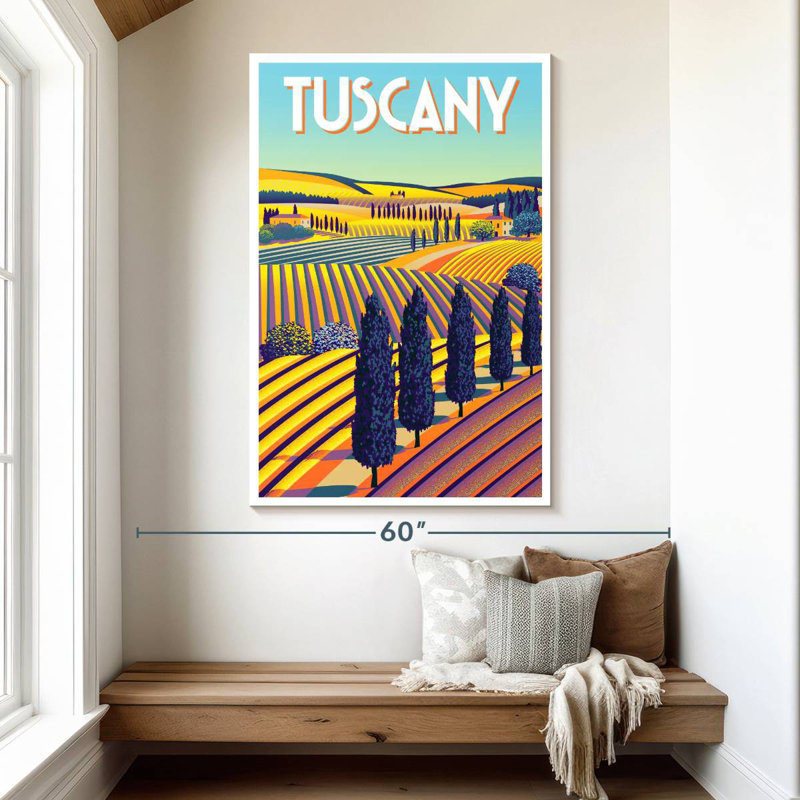 Affiche Aime Tuscany, H 51 po x l 34 po
