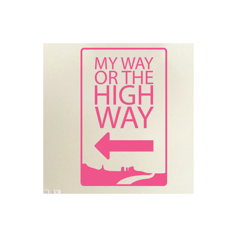 Non-Wall Damaging Wall Decal, Medium, Pink
