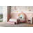 Cute Princess Bed Frame For Kids, Rainbow Design Upholstered Platform Bed, Twin Size Velvet Princess Bed With Drawer, No Box Spring Needed, Easy Assembly, Twin Size Pink Girls Bed-710947137