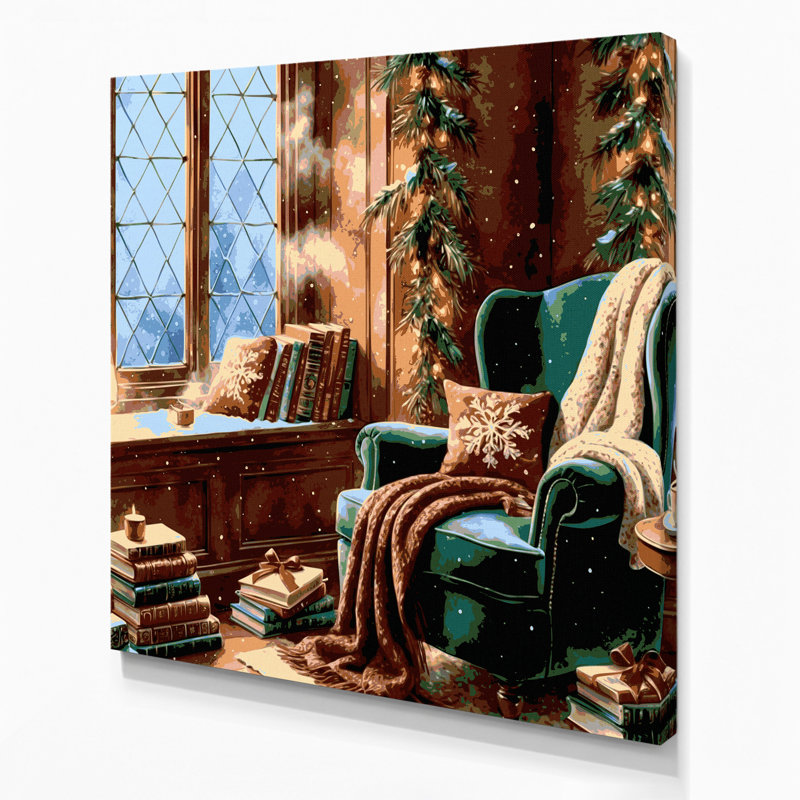Art mural sur toile brun, H 16 po x l 16 po
