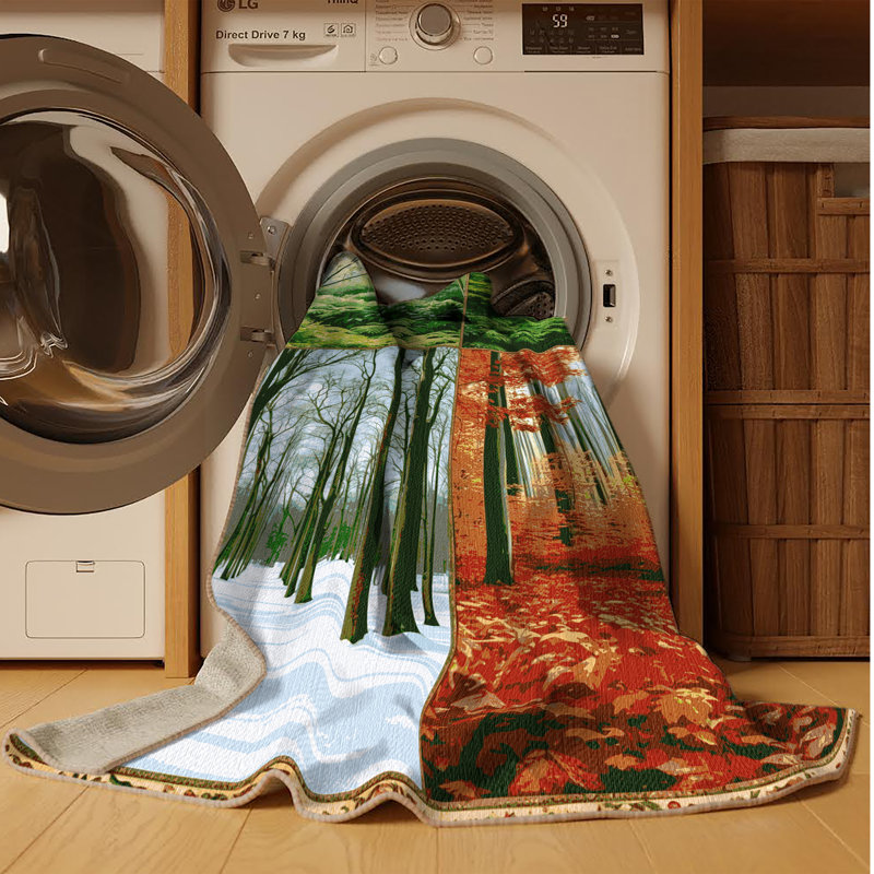 Machine Washable Nature Brown Area Rug