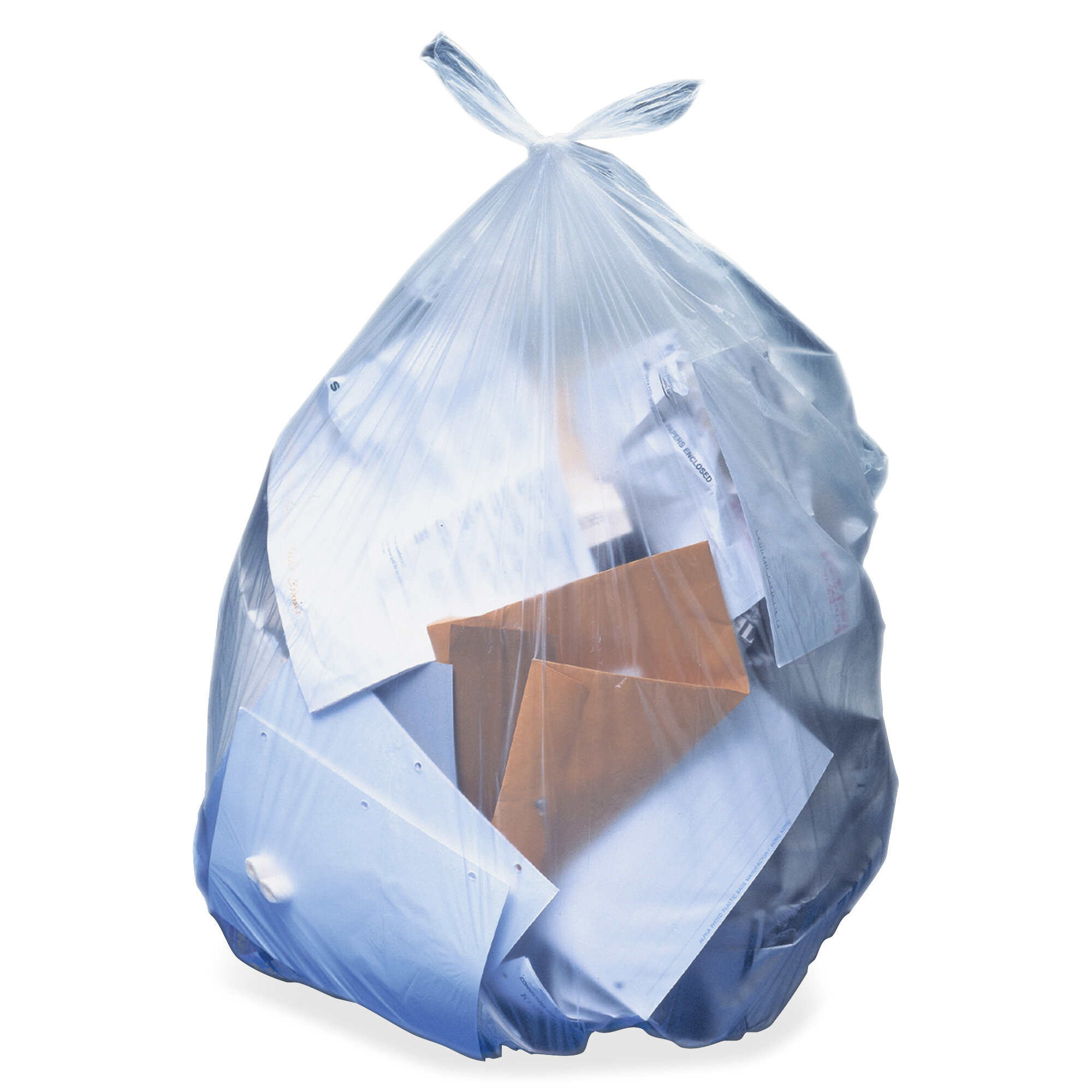 Bodwar AccuFit 23-Gal. Recycling Bags, 200 Count Inbox Zero Color: Clear