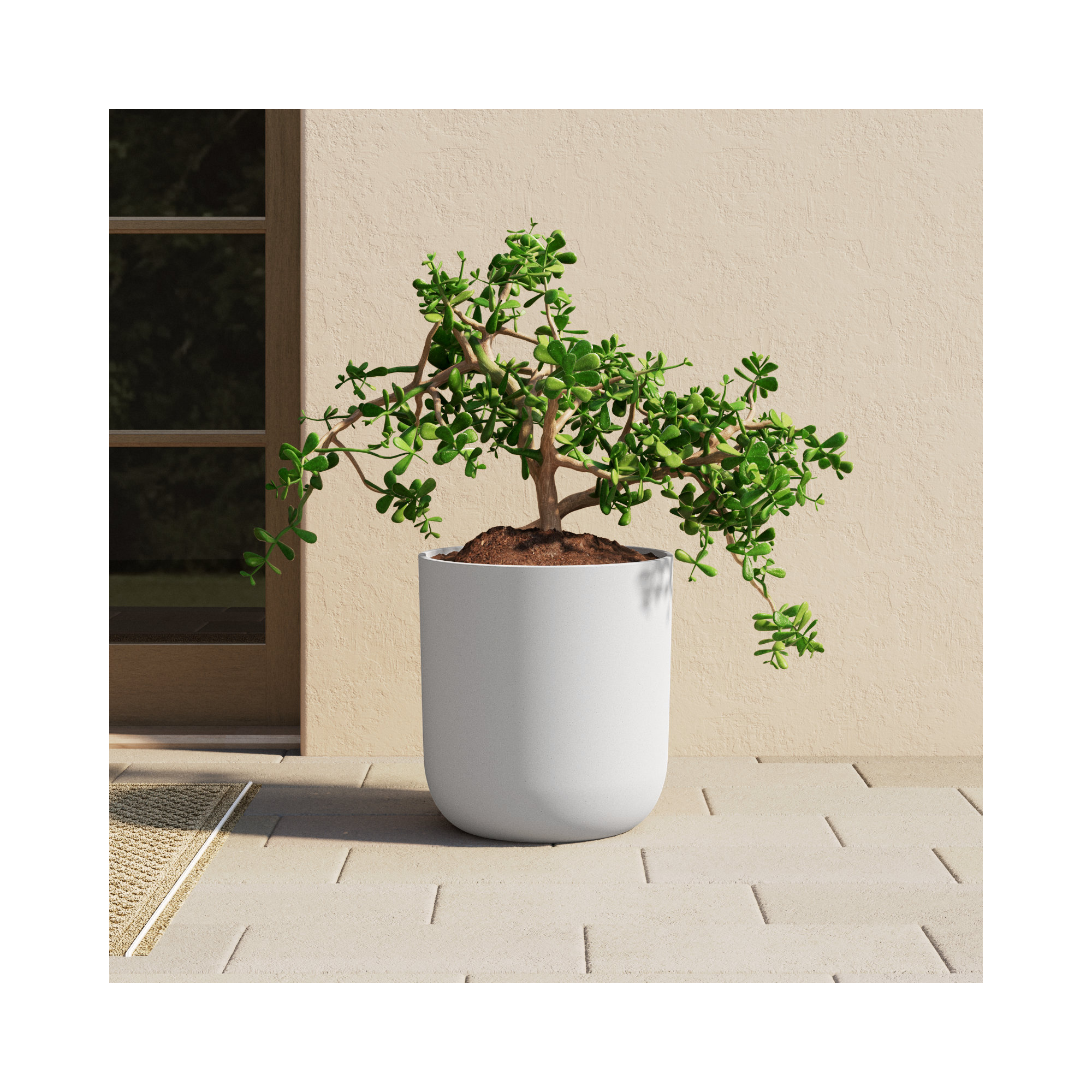 Pure Series Planter, 19.75" H x 18.5" W x 18.5" D, 2, White