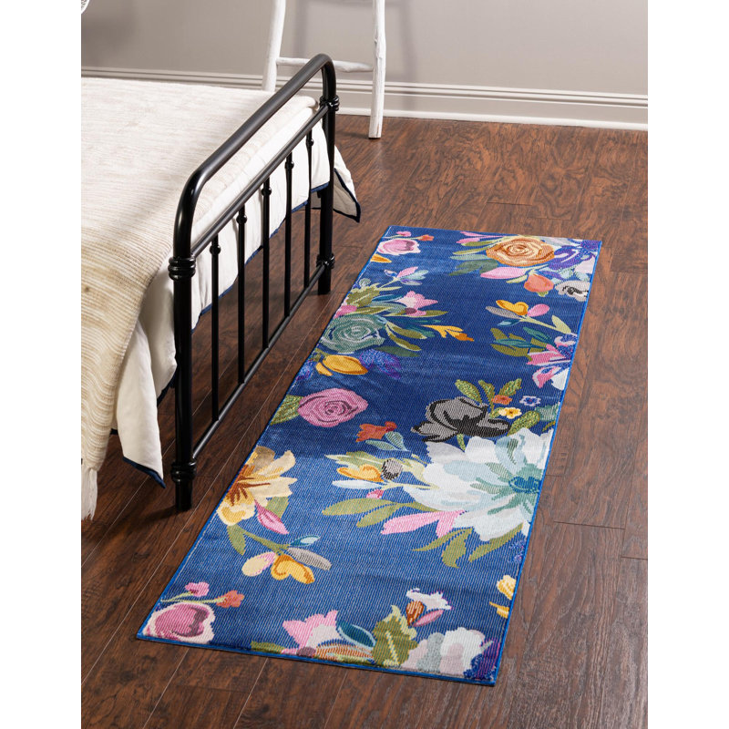 Floral Indoor Rug, Runner 2' x 8'