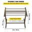 101.6 cm L Plastic 4 - Bar Freestanding Towel Rack-247605692