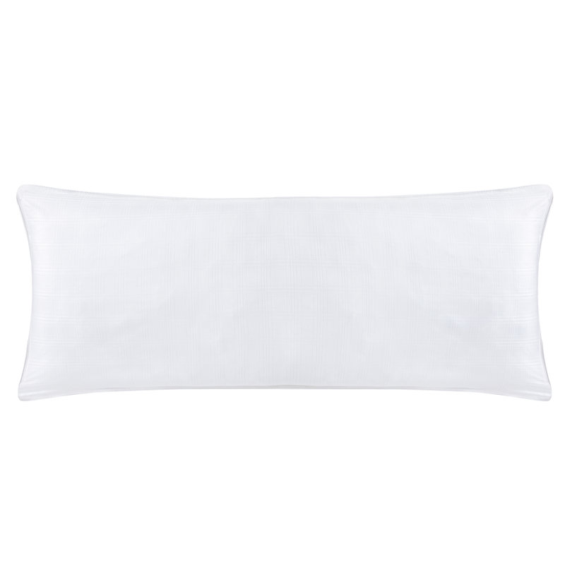 White Hypoallergenic Polyester Maternity Body Pillow