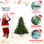 Arbre de Noël pleine forme 9 pi avec 3451 pointes - aiguilles mixtes en PE / PVC, base large pour les grands espaces, structure à charnières pour une installation facile, support en métal pour un soutien solide-1067644066