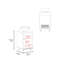 Bathroom Vanity, 1 Door, 4 Legs-1680050980