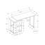 Bureau d'ordinateur, bureau à domicile, à gauche, à droite, tablettes de rangement, L 55 po, travail, ordinateur portable, stratifié, métal, contemporain, moderne-2050329945
