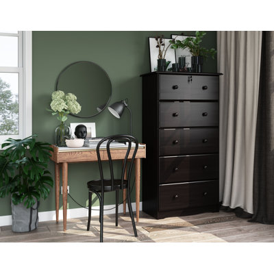 Commode 5 tiroirs avec serrure Gallashaw