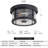 Matte Black 2 - Bulb Outdoor Flush Mount