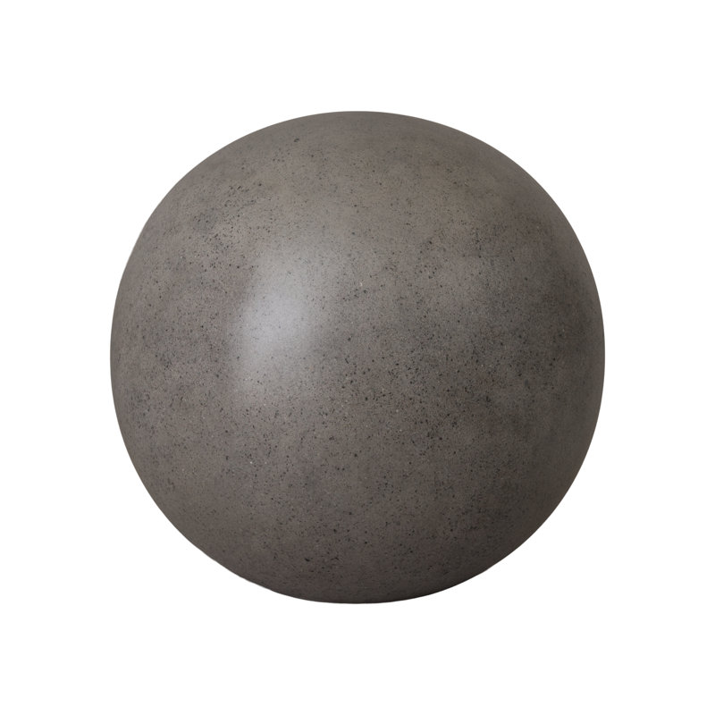 Efran Terrazzo Gazing Ball, Gray, 20" H x 24" W x 24" D