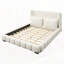 Lit plateforme tapissier avec 2 coussins-128948976-128948978