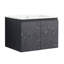 Meuble-lavabo mural 24 po avec lavabo en céramique et porte d'armoire à fermeture en douceur 24 po