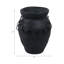 Vase rustique en terre cuite avec chaîne, noir-623362834