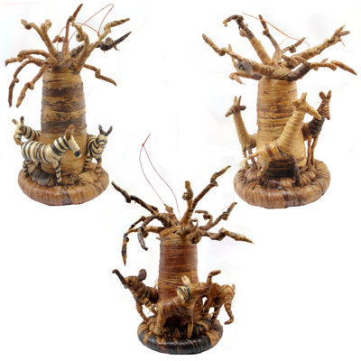 Handmade FIber Animals Hanging Figurine Ornament