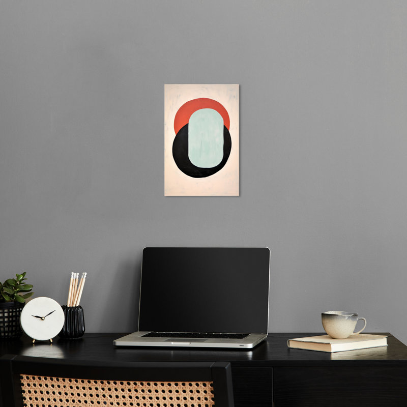 «Helmet Abstraction Retro Abstract Art» par Notoriart, H 15 po x l 10 po, Toile tendue