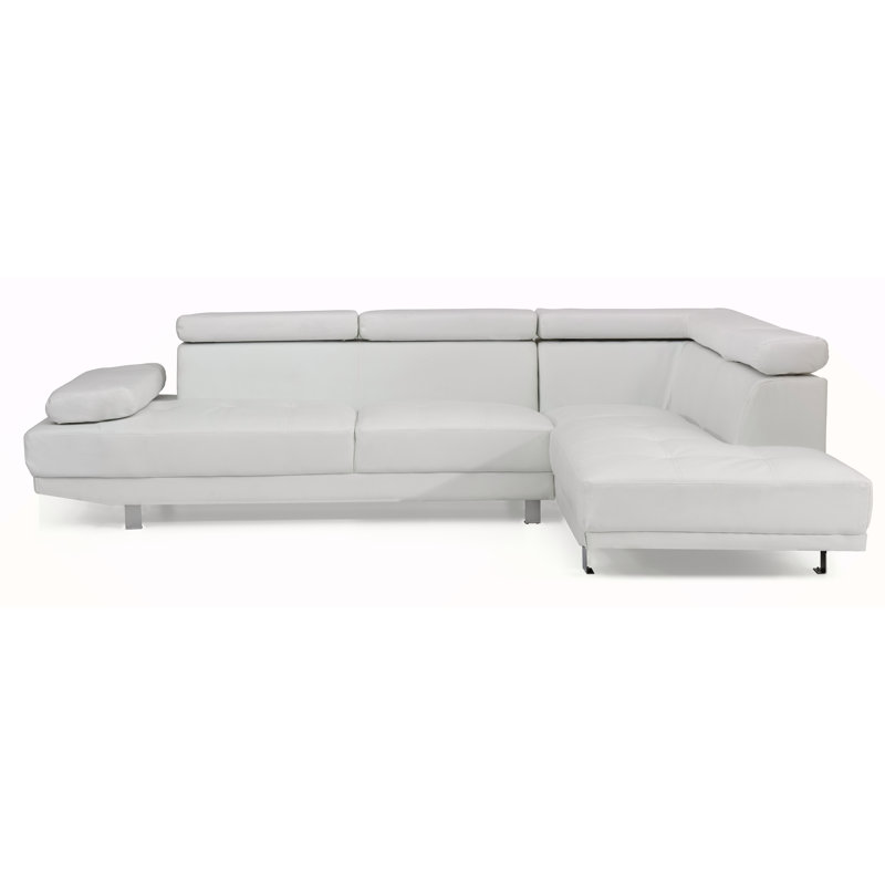 Canapé modulaire Riveredge (sans repose-pieds), blanc, Blanc