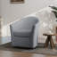 Fauteuil demi-tonneau pivotant rembourré Aunna-1858422840