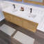 Meuble-lavabo double avec plateau en acrylique Amirea-1221299764