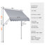 Auvent de terrasse 47 po avec auvent rétractable-105698203